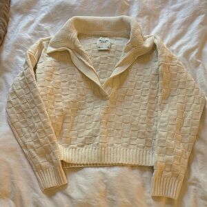 Cream Knit Women's Sweater